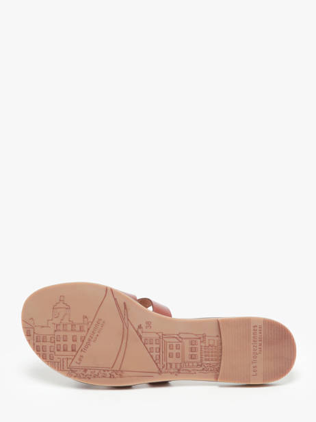Slippers Hamia Uit Leder Les tropeziennes Bruin women HAMIA ander zicht 3