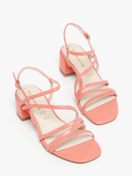 Sandalen Met Hak Uit Leder Tamaris Oranje accessoires 42 ander zicht 1