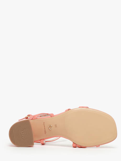 Sandalen Met Hak Uit Leder Tamaris Oranje accessoires 42 ander zicht 3