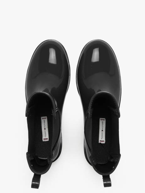 Bottes De Pluie Tommy hilfiger Noir women 8213BDS vue secondaire 5
