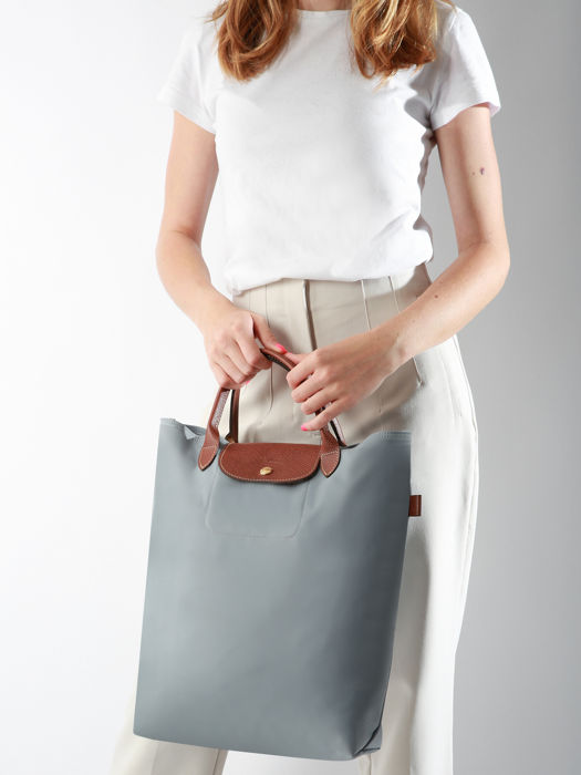 Longchamp Le pliage original Sac porté main Gris