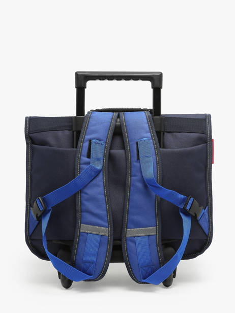 Boekentas Op Wieltjes 2 Compartimenten Pokemon Blauw energie electrique 23KK203R ander zicht 4