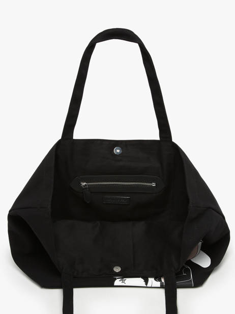 Handtas K Ikonic 2.0 Katoen Karl lagerfeld Zwart k ikonic 2.0 245W3850 ander zicht 3