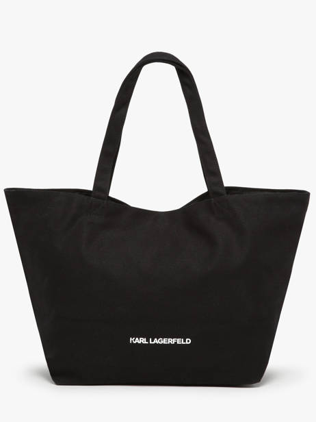 Handtas K Ikonic 2.0 Katoen Karl lagerfeld Zwart k ikonic 2.0 245W3850 ander zicht 4