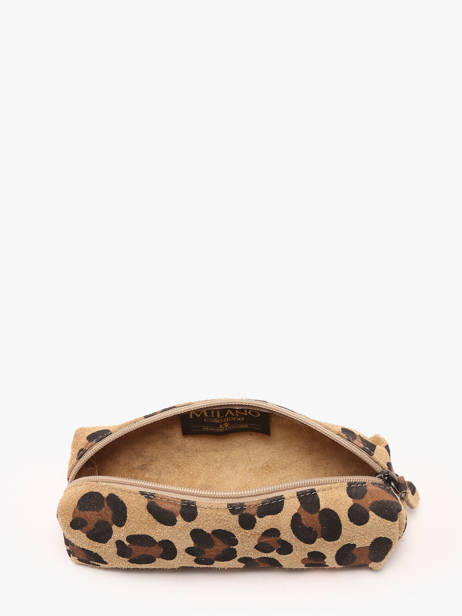 Etui Leder Milano Veelkleurig velvet leopardo VL22116 ander zicht 1