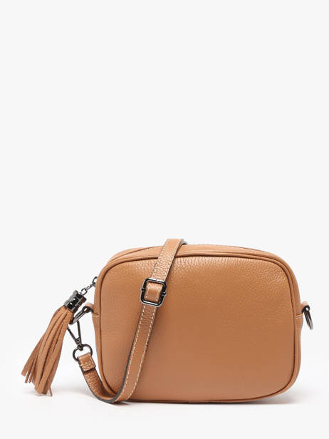 Cross Body Tas Caviar Leder Milano Bruin caviar CA2006N