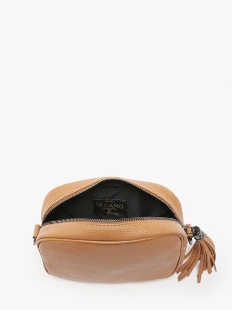 Cross Body Tas Caviar Leder Milano Bruin caviar CA2006N ander zicht 2