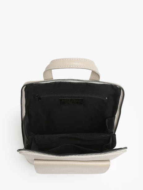 Rugzak /schoudertas Milano Beige caviar CA240615 ander zicht 3