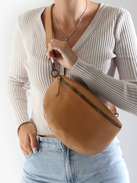 Heuptasje Caviar Leder Milano Bruin caviar CA21123 ander zicht 1