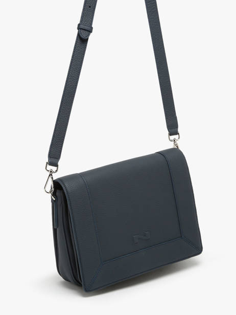 Cross Body Tas Rotterdam Leder Nathan baume Blauw mondrian 3 ander zicht 2