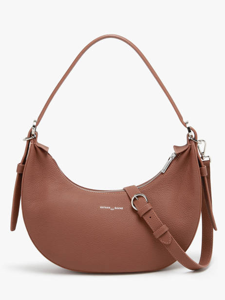 Sac Porté épaule Olga Cuir Nathan baume Marron nathan 1932 64 vue secondaire 4