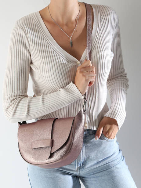Sac Bandoulière Nine Cuir Milano Marron nine NI24065 vue secondaire 1