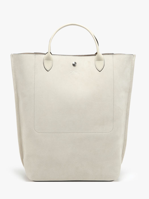 Longchamp Cabas longchamp velours Sac porté main Beige