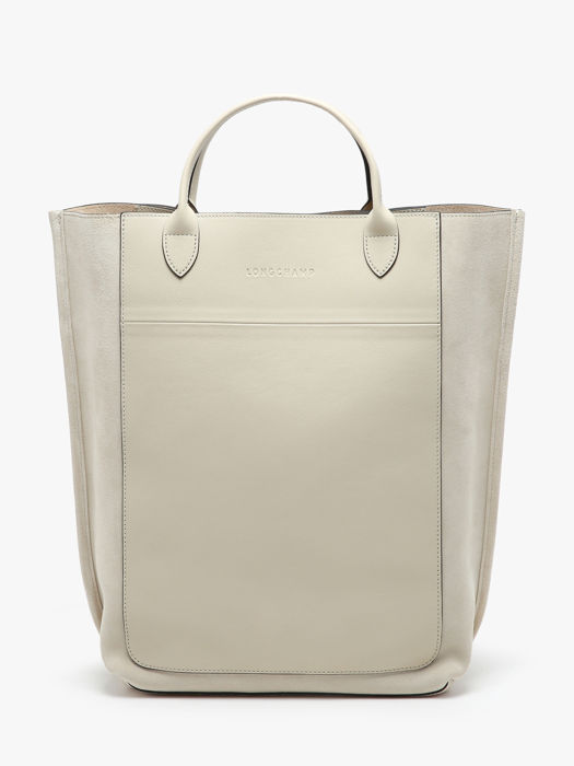 Longchamp Cabas longchamp velours Sac porté main Beige