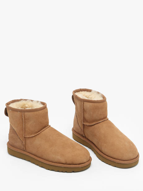 Classic Mini Ii Laarzen Uit Leder Ugg Bruin women 1016222 ander zicht 2