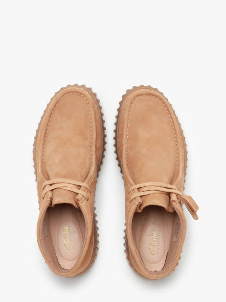 Derby Veterschoenen Torhill Moss Uit Leder Clarks Beige women 26179359 ander zicht 4
