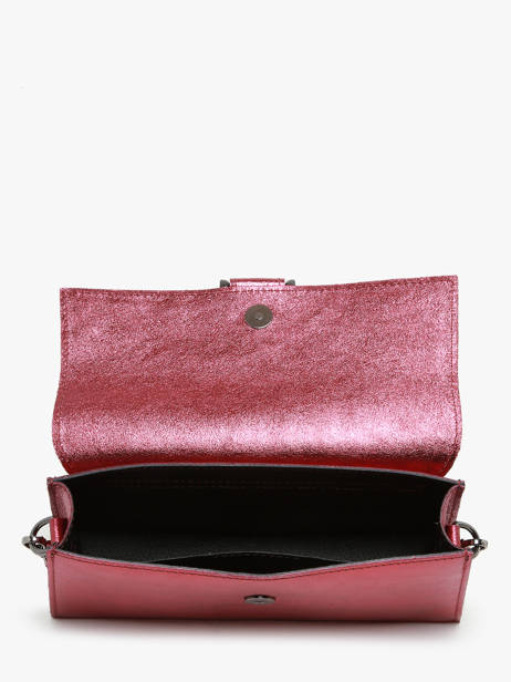 Schoudertas Nine Leder Milano Rood nine NI24066 ander zicht 3