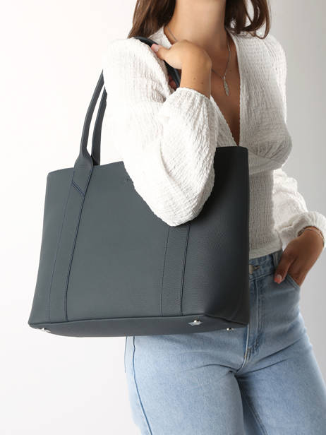 Handtas Delft Leder Nathan baume Blauw mondrian 5 ander zicht 1