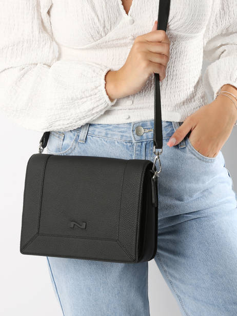 Cross Body Tas Rotterdam Leder Nathan baume Zwart mondrian 3 ander zicht 1