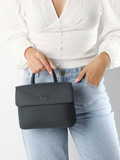 Cross Body Tas Calie Leder Nathan baume Blauw nathan 19 ander zicht 1