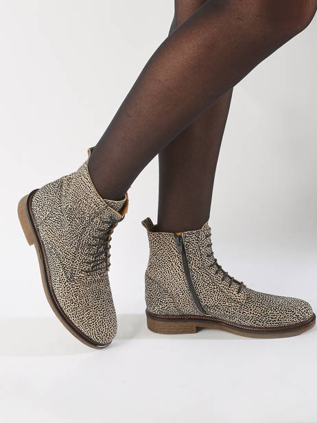 Bottines Zag En Cuir Aliwell Gris accessoires ZAG vue secondaire 1