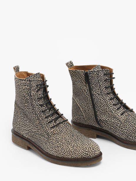Bottines Zag En Cuir Aliwell Gris accessoires ZAG vue secondaire 2