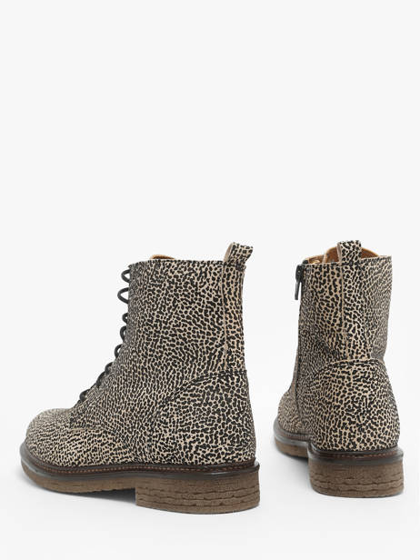 Bottines Zag En Cuir Aliwell Gris accessoires ZAG vue secondaire 3