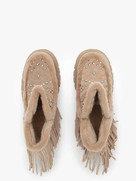 Boots Crosta Uit Leder Alma en pena Beige women I241007 ander zicht 4