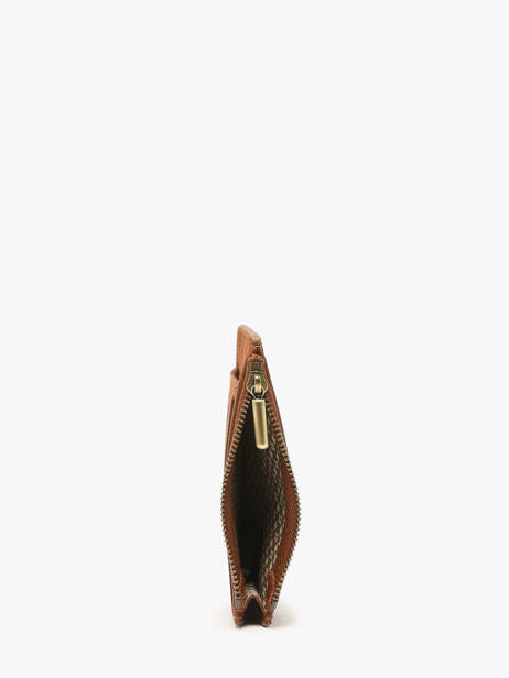 Kaarthouder Leder Mila louise Bruin vintage 3570LZV ander zicht 1