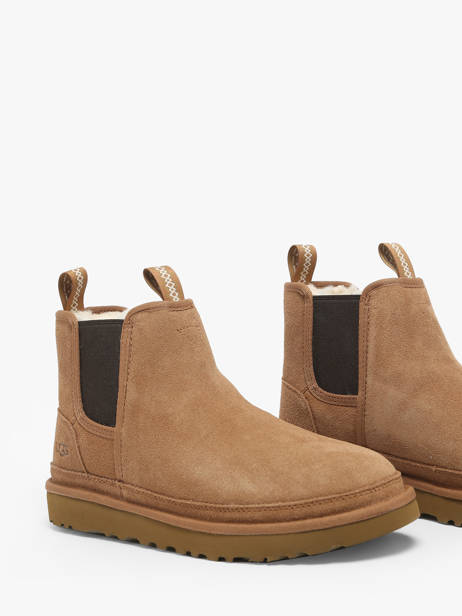 Boots Neumel Chelsea Uit Leder Ugg Beige men 1121644 ander zicht 1