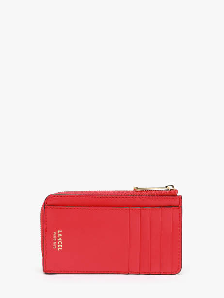 Kaarthouder Angèle Leder Lancel Rood angele A13158 ander zicht 2