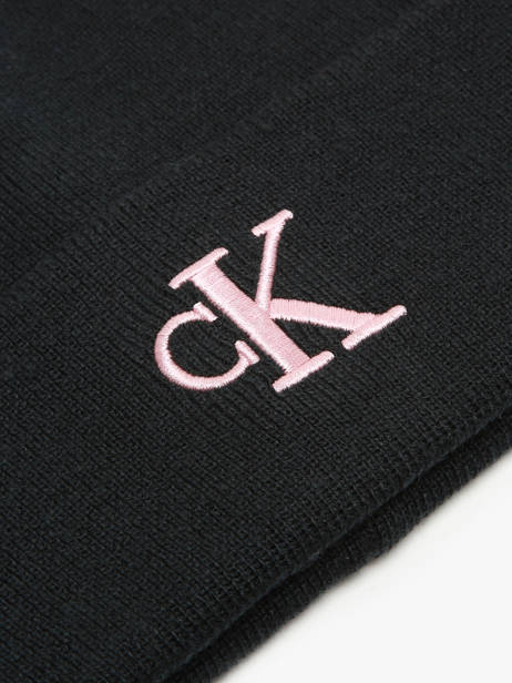 Muts Calvin klein jeans Zwart monogram embro K612319 ander zicht 1