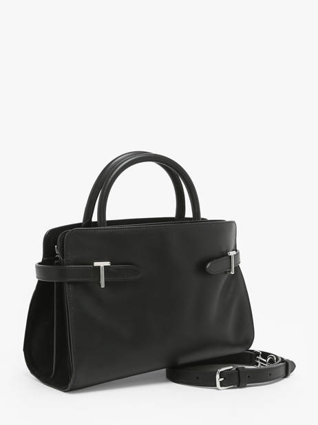 Sac PortÃ© Main Emie Cuir Le tanneur Noir emie TEMI16M1 vue secondaire 2