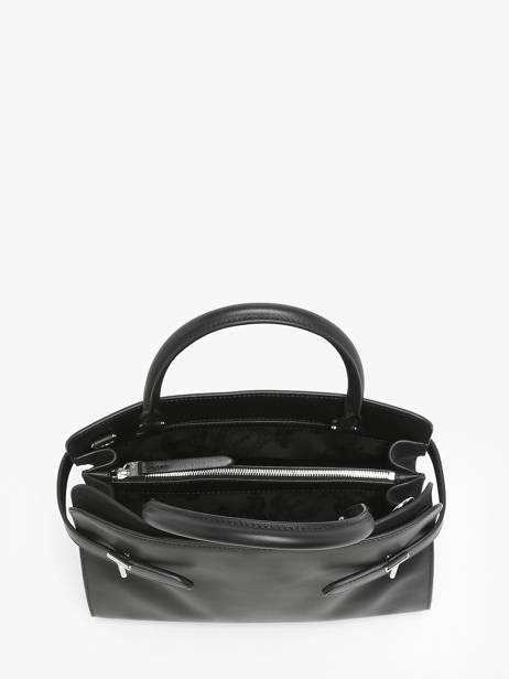 Sac PortÃ© Main Emie Cuir Le tanneur Noir emie TEMI16M1 vue secondaire 3