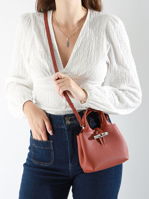 Longchamp Le roseau Cross body tas Bruin