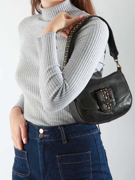 Cross Body Tas Heritage Leder Biba Zwart heritage COD1L ander zicht 1