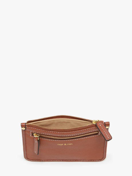 Portemonnee Leder Nat et nin Bruin vintage ELISE ander zicht 1