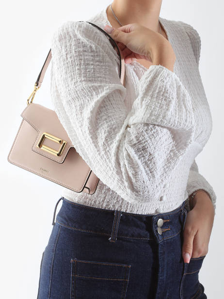 Cross Body Tas Angele Leder Lancel Roze angele A13275 ander zicht 1