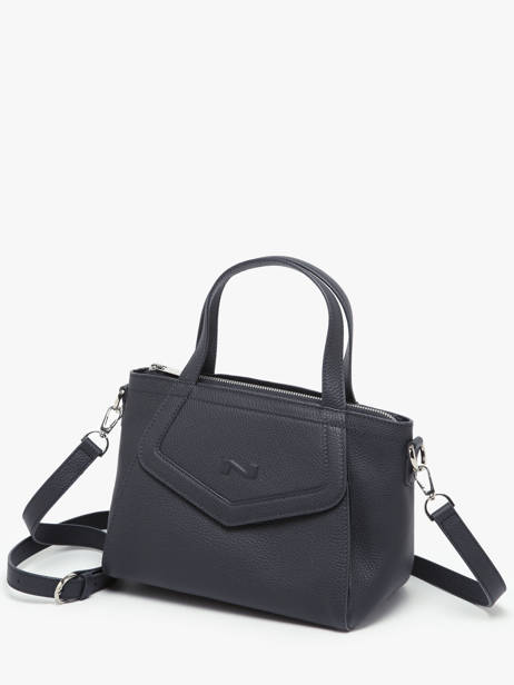 Handtas Cacao Leder Nathan baume Blauw candy 6 ander zicht 2