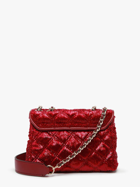 Cross Body Tas Giully Fluweel Guess Rood giully QE874874 ander zicht 4