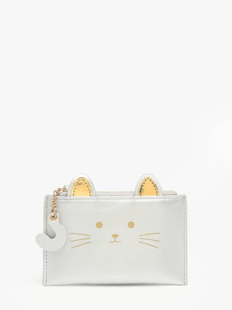 Portemonnee Met Kaarthouder Miniprix Zilver slim 78SM2633