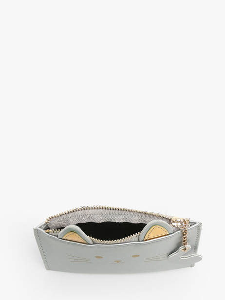 Portemonnee Met Kaarthouder Miniprix Zilver slim 78SM2633 ander zicht 1