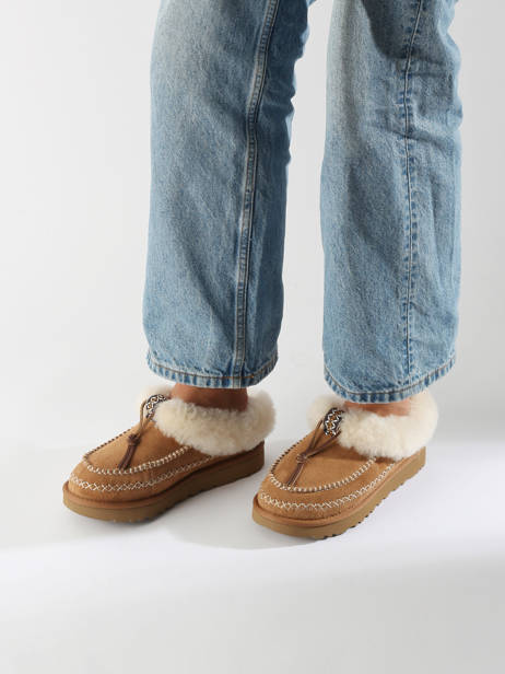 Pantoffels Tasman Alpine Uit Leder Ugg Beige women 1158258 ander zicht 1