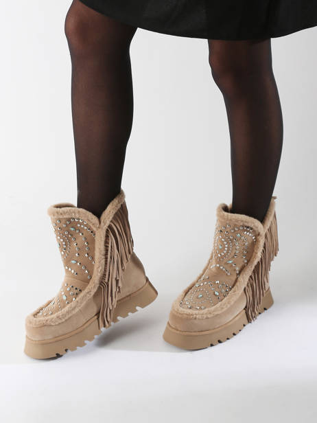 Boots Crosta Uit Leder Alma en pena Beige women I241007 ander zicht 1