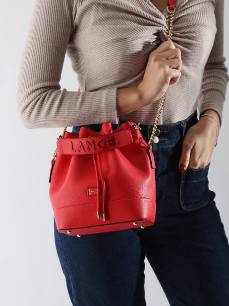 Bucket Bag S Ninon Leder Lancel Rood ninon A10922 ander zicht 1