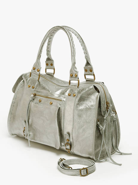 Schoudertas A4 Formaat Nine Leder Milano Goud nine NI24093 ander zicht 2
