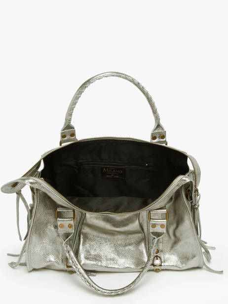 Schoudertas A4 Formaat Nine Leder Milano Goud nine NI24093 ander zicht 3