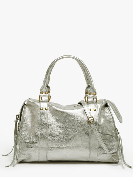 Schoudertas A4 Formaat Nine Leder Milano Goud nine NI24093 ander zicht 4