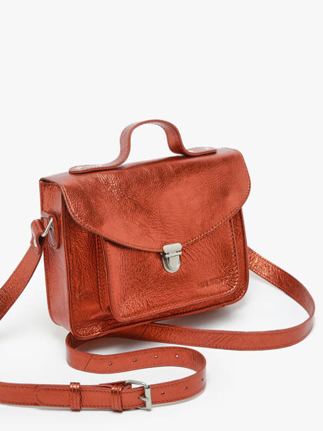 Cross Body Tas Melle George Ginger Leder Paul marius Oranje ginger GEORGGIN ander zicht 2
