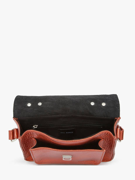 Cross Body Tas Melle George Ginger Leder Paul marius Oranje ginger GEORGGIN ander zicht 3